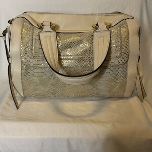 Aimee Kestenberg Cream and Gold Bag